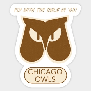 Vintage Chicago Owls Football Sticker